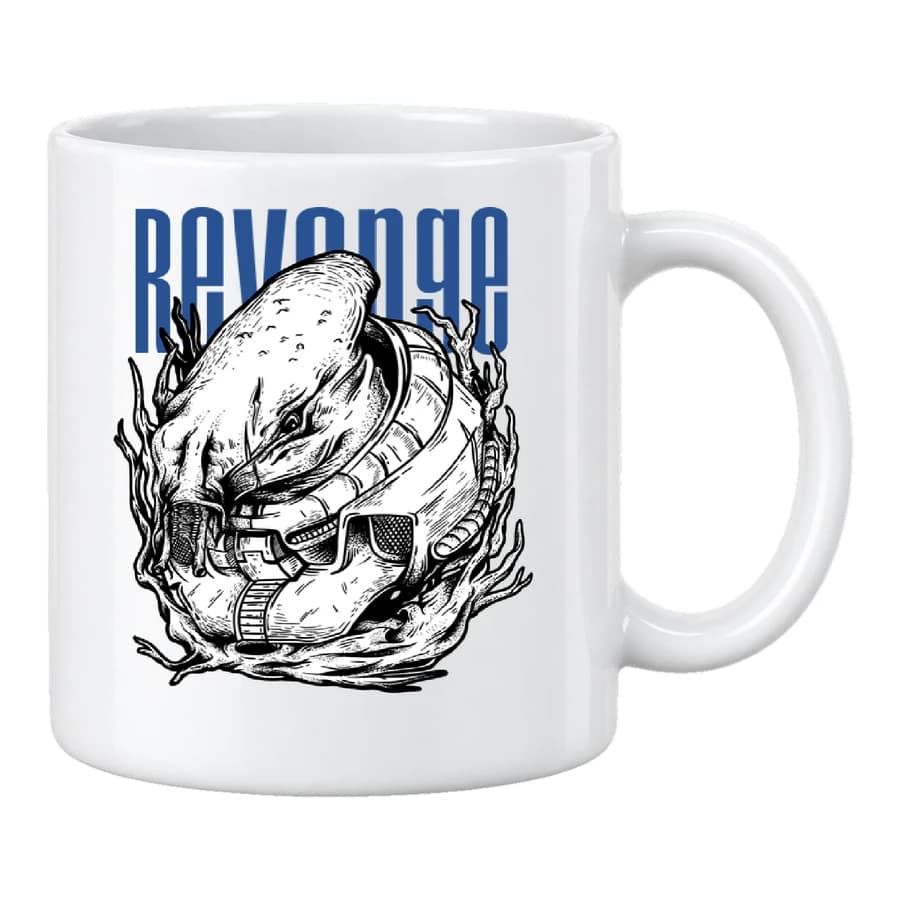 Mug — Revenge alien — Devant — Blanc